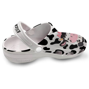 Custom Cow Mom Clogs Shoes With Cow Cute