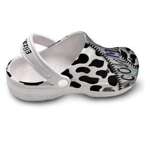 Custom Cow Mom Clogs Shoes With Cow Cute