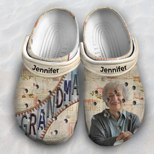 Custom Grandma Clogs Shoes With Your Photo