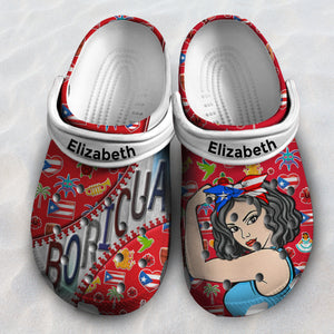 Custom Puerto Rico Clogs Shoes For Puerto Rican