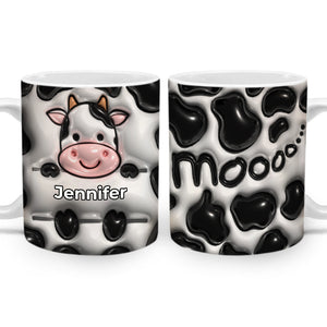 Cute Cow Moo Mug With Your Name