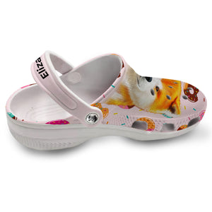 Cute Dog Breeds Custom Clogs Shoes With Your Photo