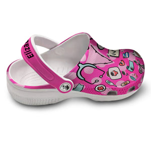 Cute Nurse Custom Clogs Shoes With Your Photo