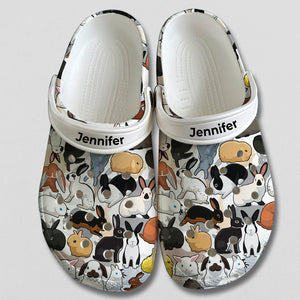 Cute Rabbits Personalized Clogs Shoes