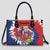 Custom Dominican Leather Handbag Purse With Typical Symbols