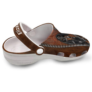 Dachshund Personalized Clogs Shoes With Daisy