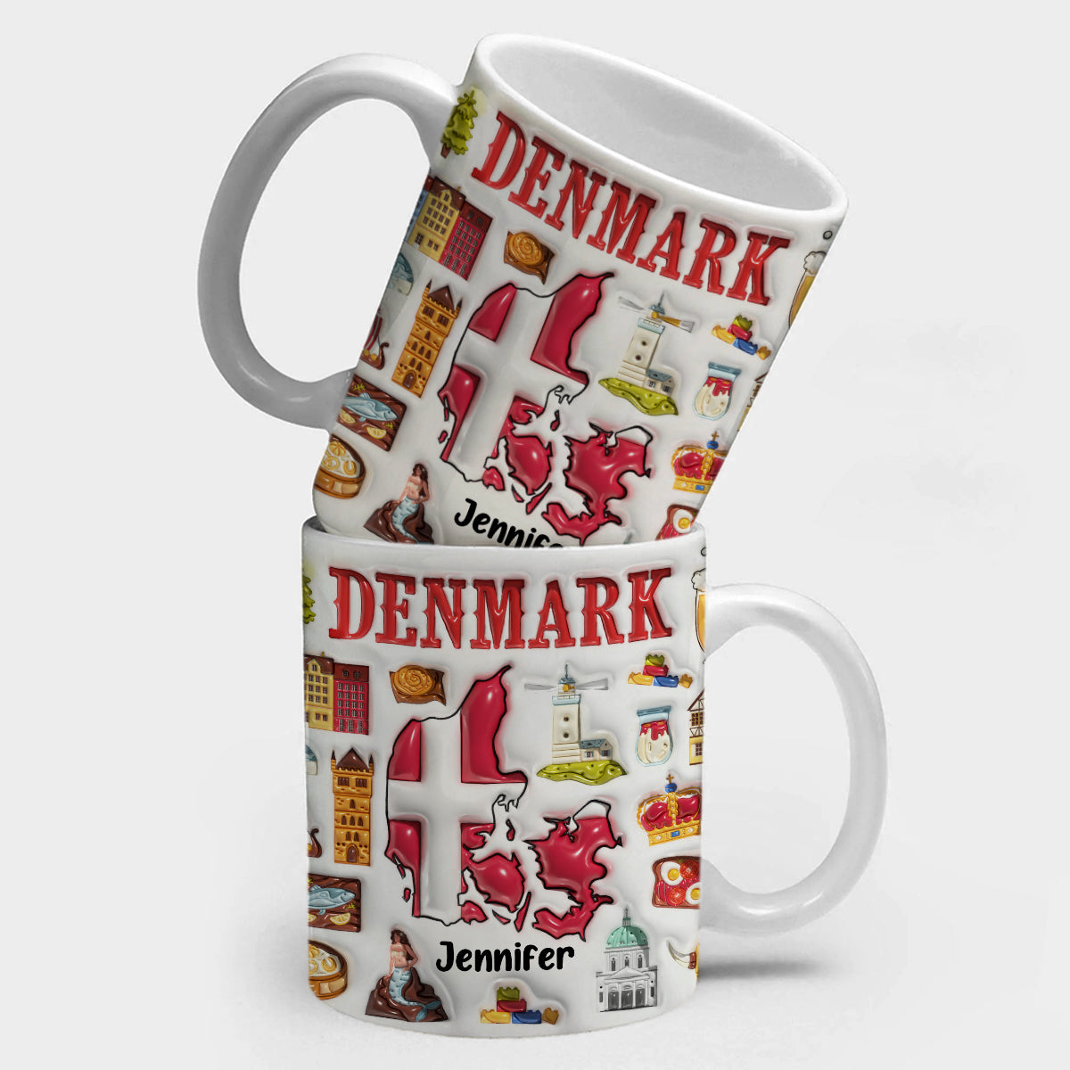 Custom Denmark Coffee Mug Cup With Your Name