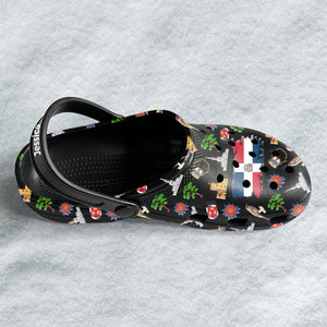 Dominican Customized Clogs Shoes With Dominican Flag And Symbols v3