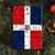 Dominican Republic Shaped Acrylic Ornament With Flag And Symbols