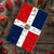Dominican Republic Shaped Acrylic Ornament With Flag And Symbols