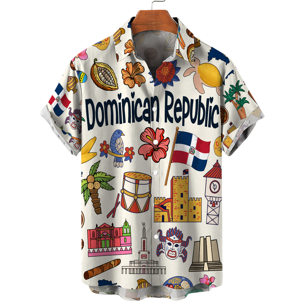 Dominican Republic Hawaiian Shirt For Vacation And Travel Lovers