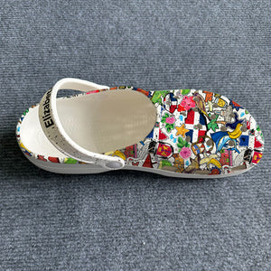 Dominican Symbols Personalized Clogs Shoes