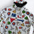 Dominican All Over Print Hoodie With Dominican Flag And Symbols