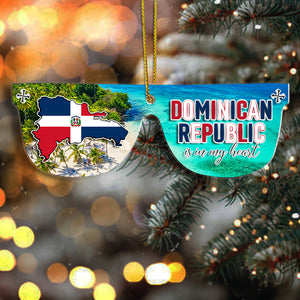Dominican Sunglass Christmas Acrylic Ornament Success