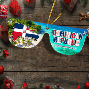 Dominican Sunglass Christmas Acrylic Ornament Success