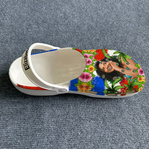 Custom Dominican Clogs Shoes Dominican Flag And Leopard
