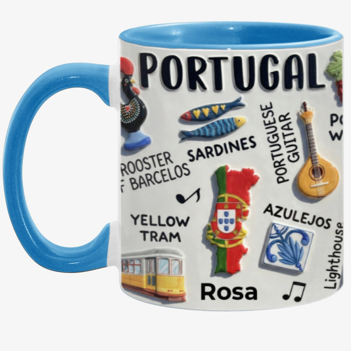 Personalized Portugal Accent Mug And Name