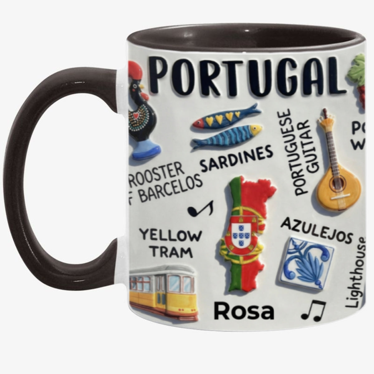 Personalized Portugal Accent Mug And Name