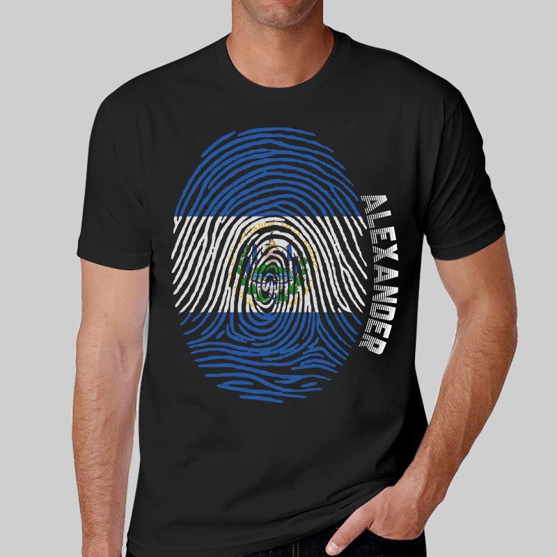 Personalized El Salvador T-shirt With Pride