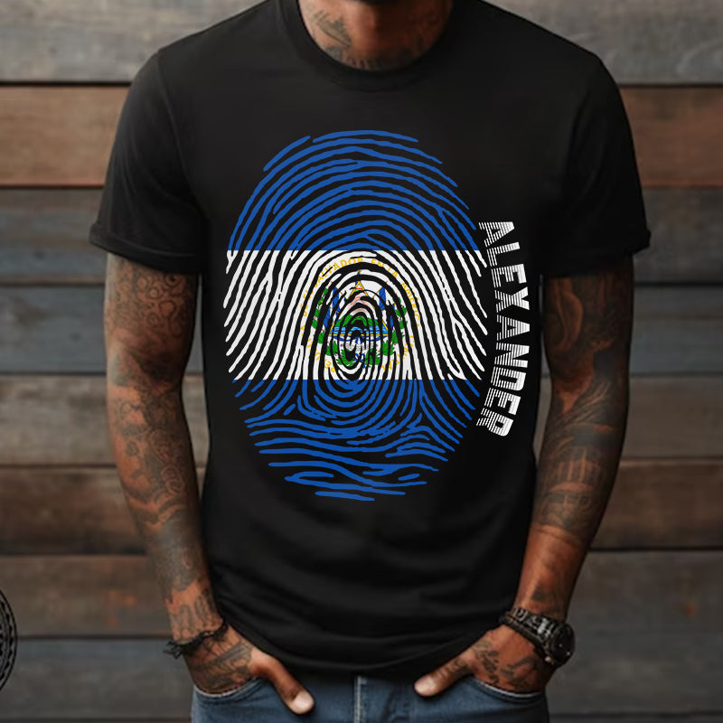 Personalized El Salvador T-shirt With Pride