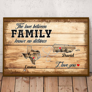 Puerto Rico Texas The Love Between Family Knows No Distance Custom Poster