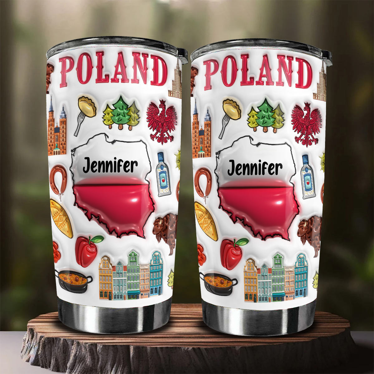 Custom Poland Tumbler Cup With Your Name
