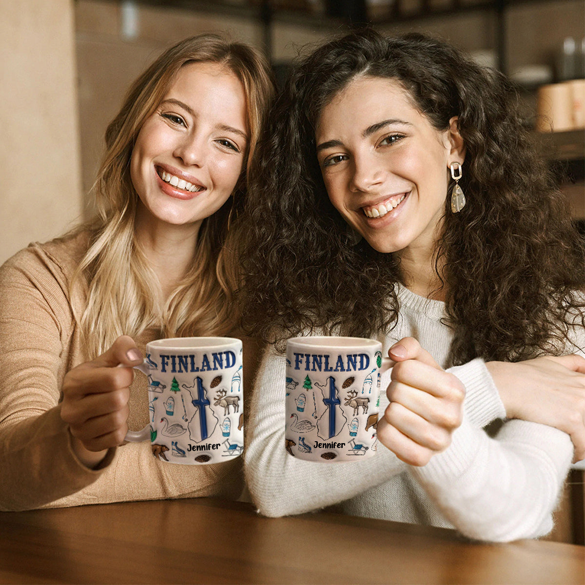 Custom Finland Coffee Mug Cup With Your Name