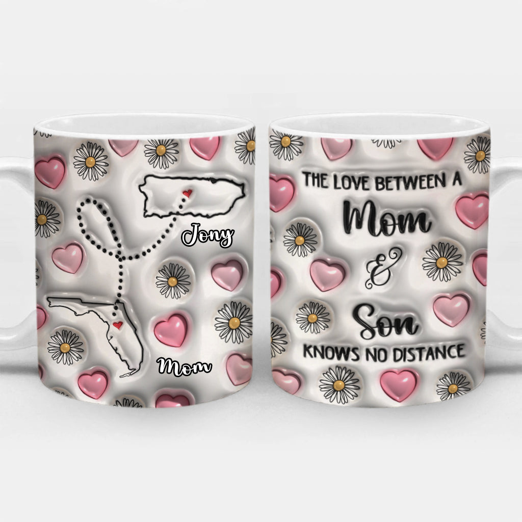 Long Distance Mom And Son Coffee Mug Cup With Custom Your Name