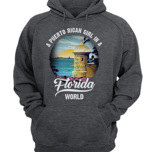 A Puerto Rican Girl In A Florida World T-shirt