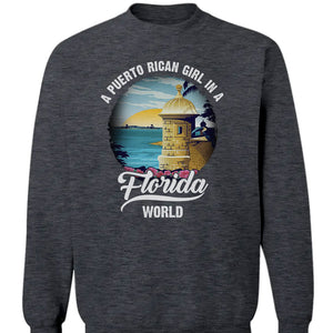 A Puerto Rican Girl In A Florida World T-shirt