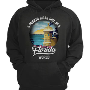 A Puerto Rican Girl In A Florida World T-shirt