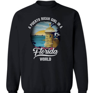 A Puerto Rican Girl In A Florida World T-shirt