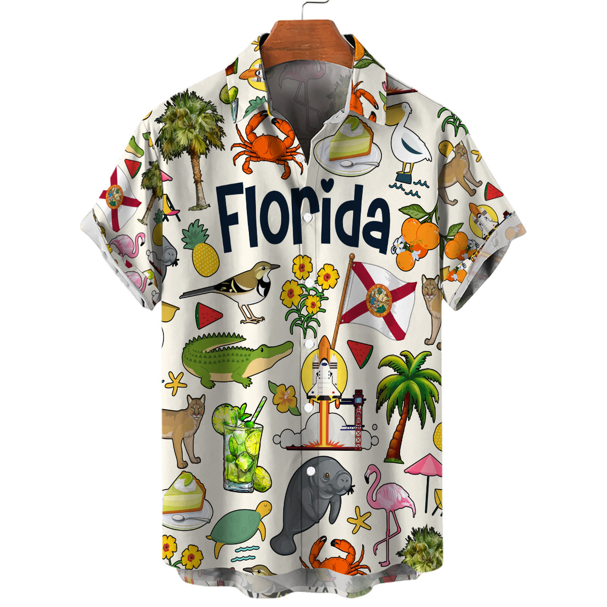 Florida Hawaiian Shirt For Vacation And Travel Lovers