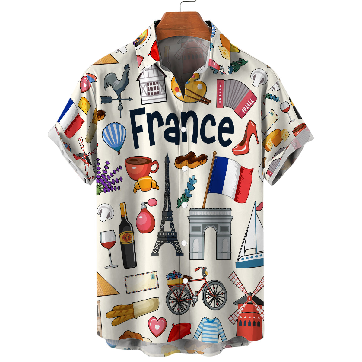 France Hawaiian Shirt For Vacation And Travel Lovers