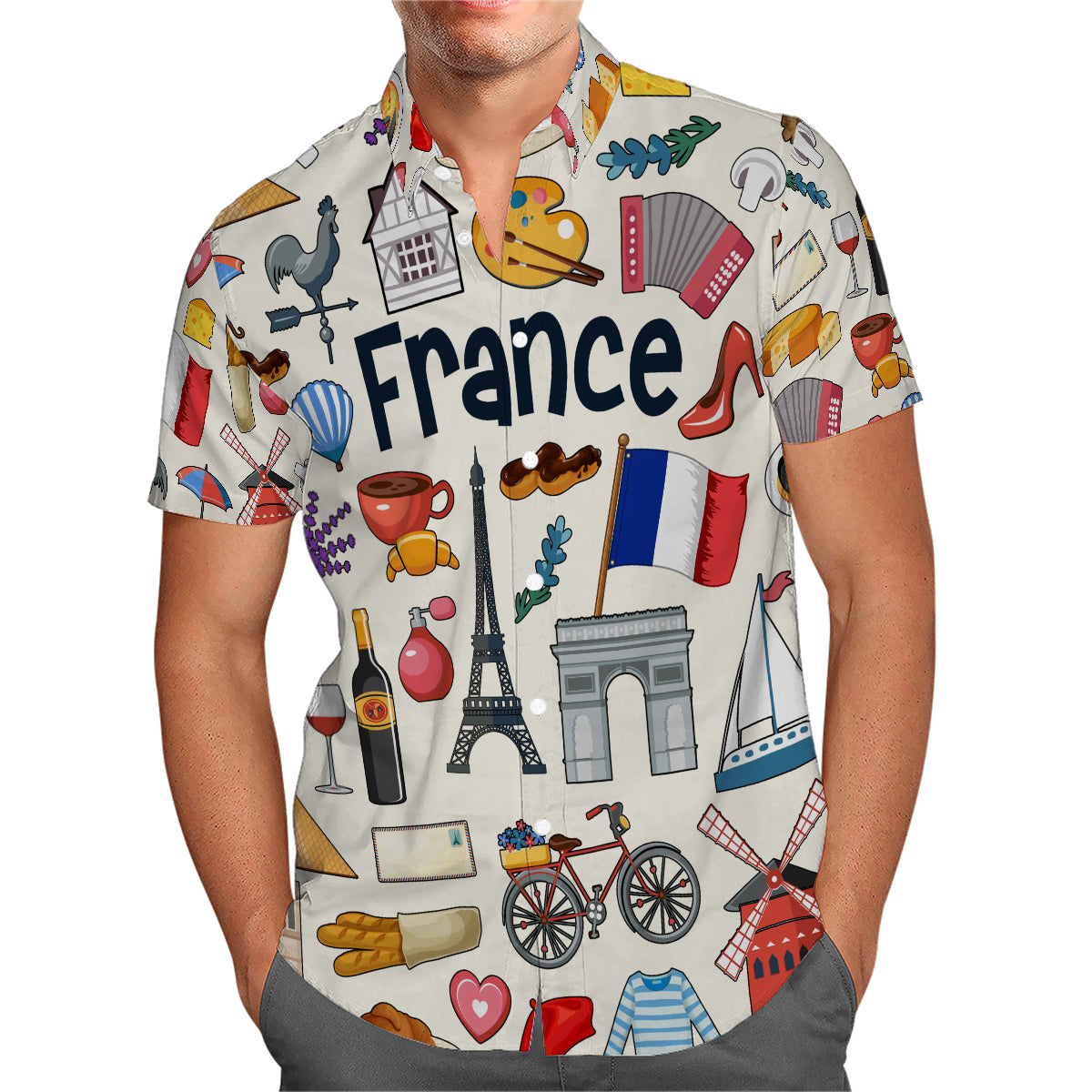 France Hawaiian Shirt For Vacation And Travel Lovers