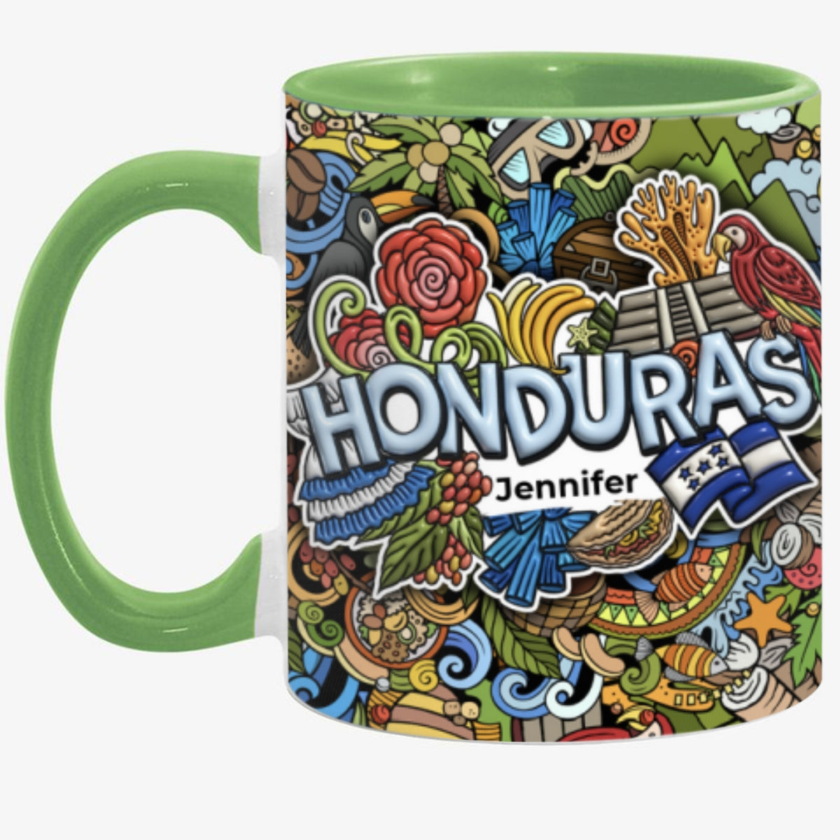 Custom Honduras Accent Mug With Mixed Symbols