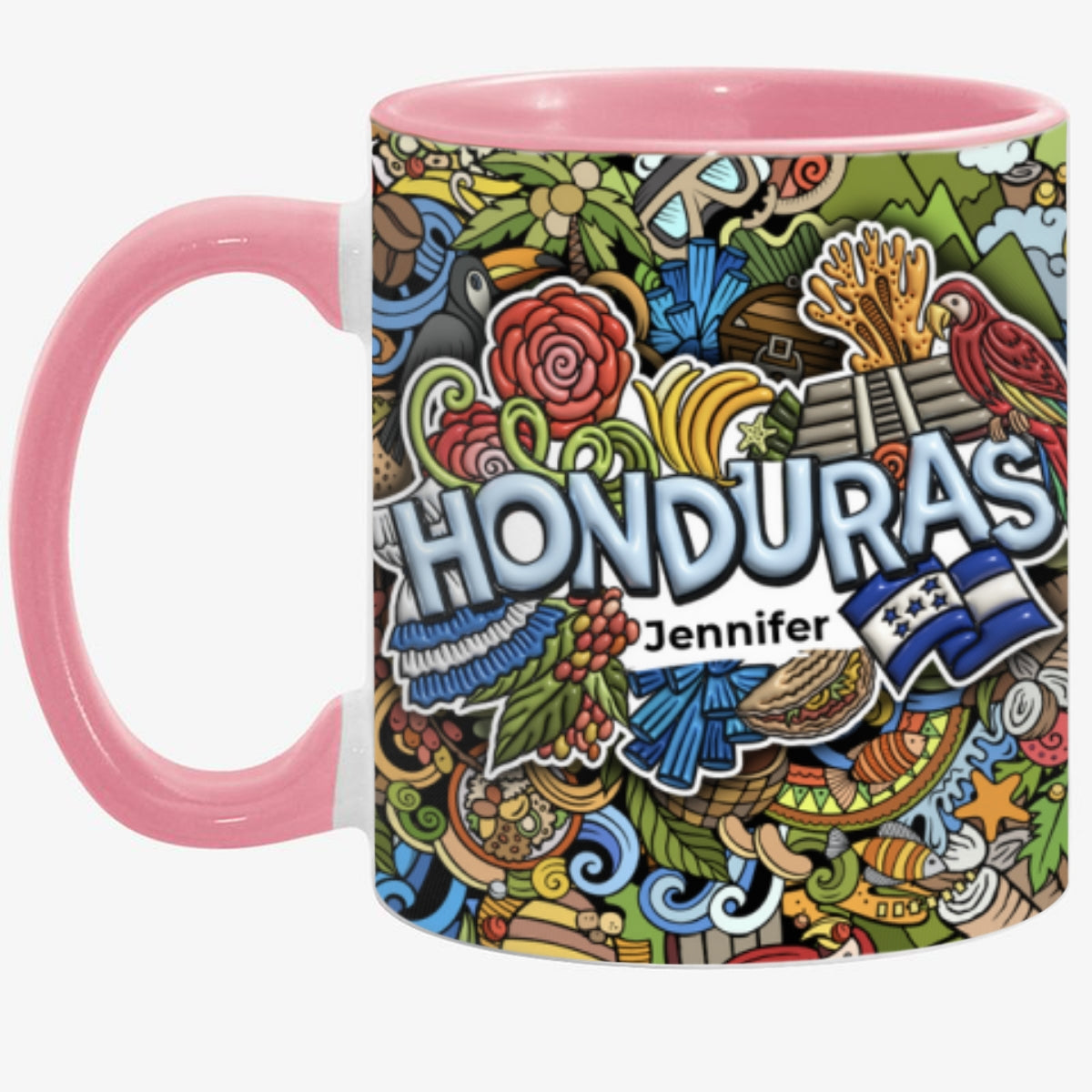 Custom Honduras Accent Mug With Mixed Symbols