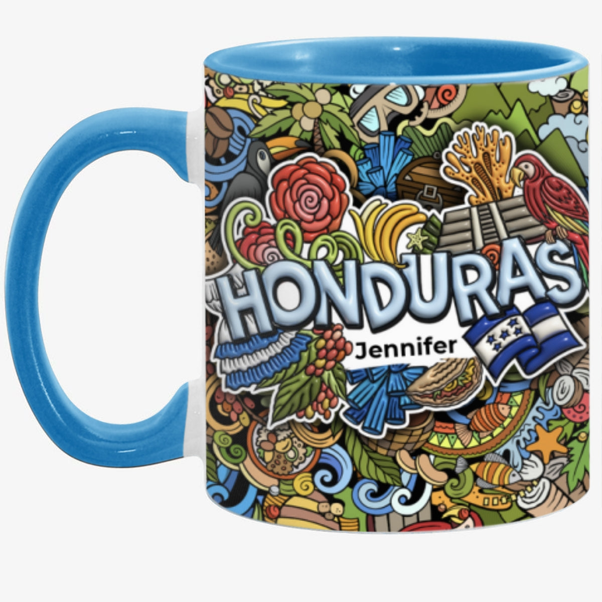 Custom Honduras Accent Mug With Mixed Symbols