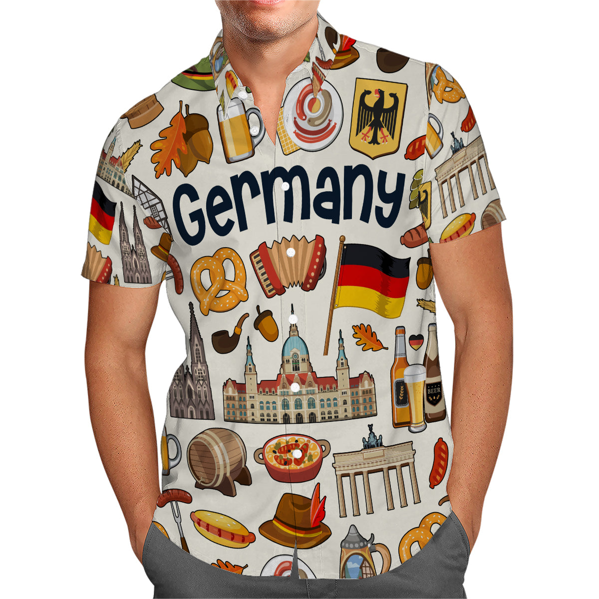 Germany Hawaiian Shirt For Vacation And Travel Lovers