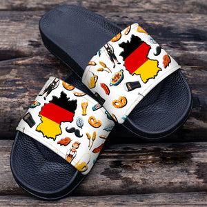 Germany Slide Sandals With German Flag Symbols