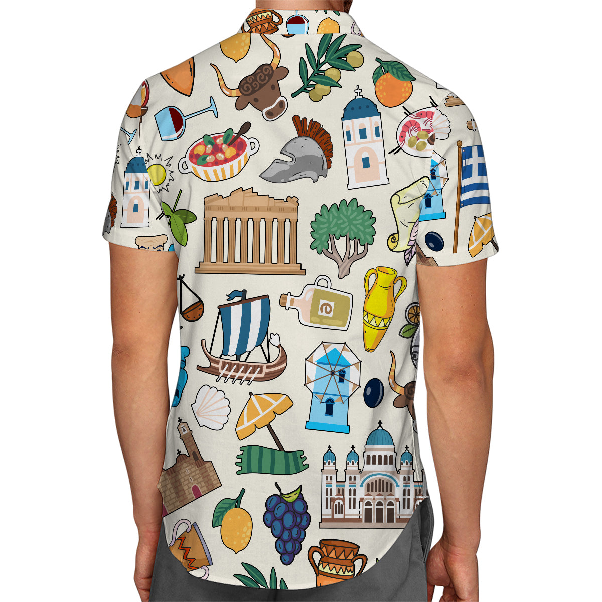 Greece Hawaiian Shirt For Vacation And Travel Lovers