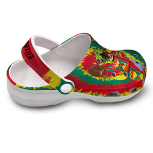 Grenada Personalized Clogs Shoes With Symbols Tie Dye