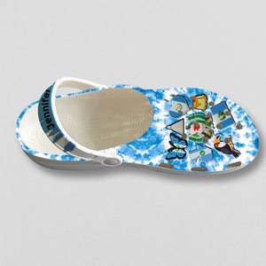 Guatemala Personalized Clogs Shoes With Symbols Tie Dye