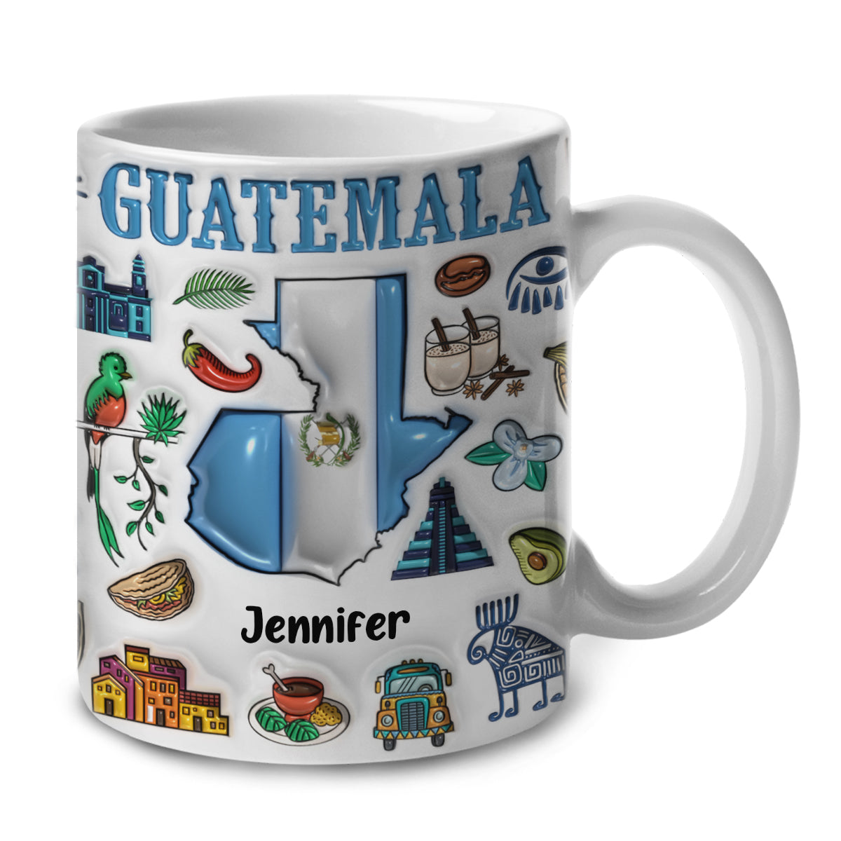Custom Guatemala Coffee Mug Cup With Your Name