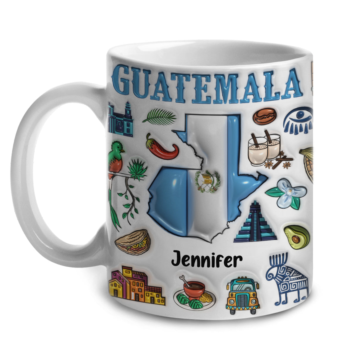 Custom Guatemala Coffee Mug Cup With Your Name