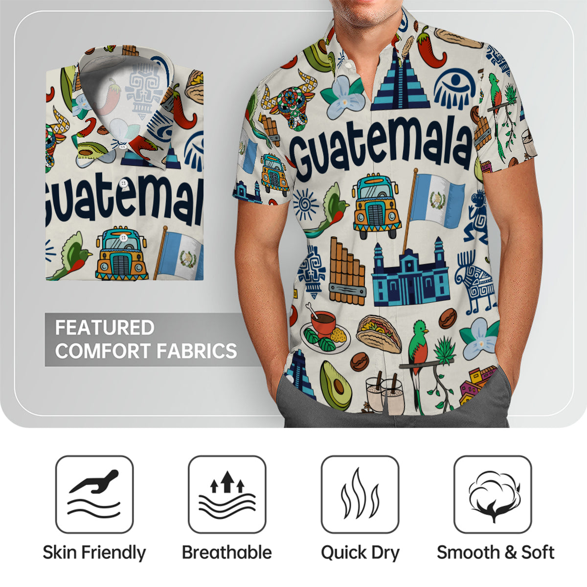 Guatemala Hawaiian Shirt For Vacation And Travel Lovers
