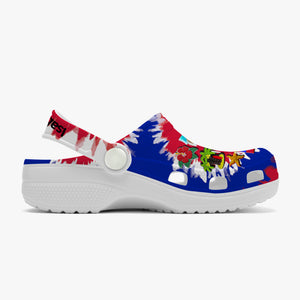 Haiti Personalized Clogs Shoes With Symbols Tie Dye