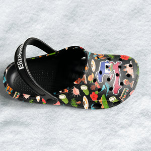 Haiti Customized Clogs Shoes With Haitian Flag And Symbols v2