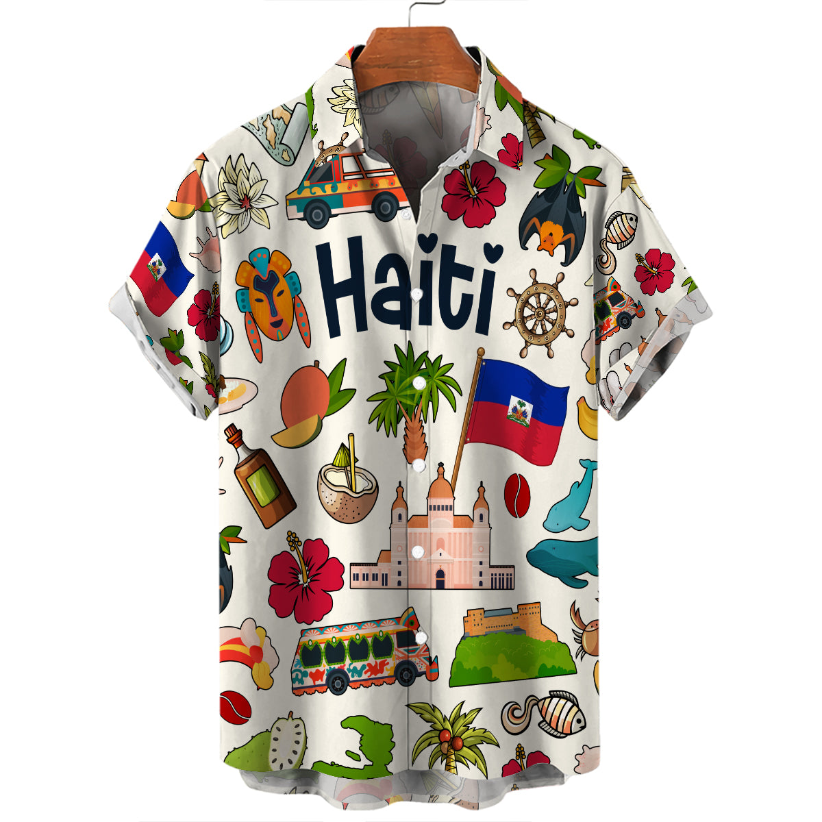 Haiti Hawaiian Shirt For Vacation And Travel Lovers