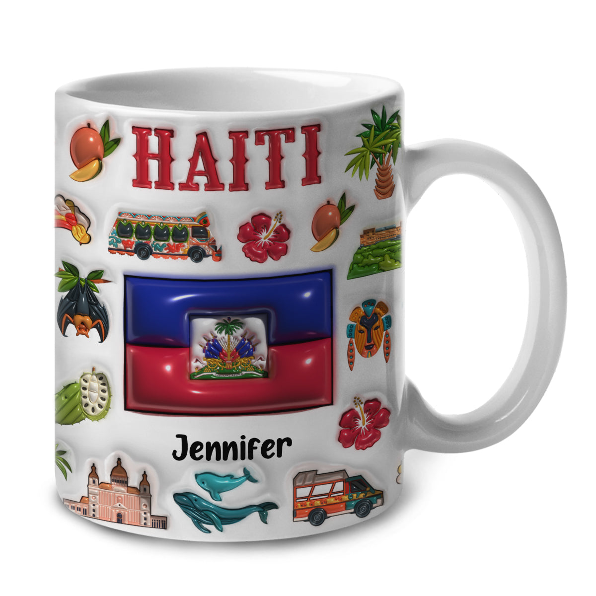 Custom Haiti Coffee Mug Cup With Your Name